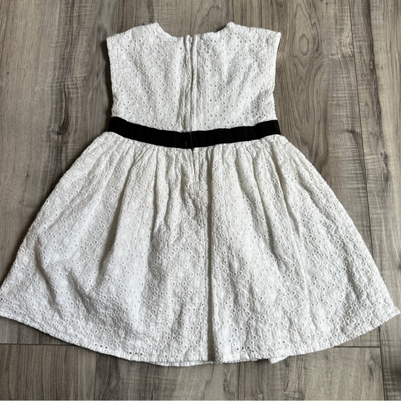 Joe Fresh White Lined Sleeveless Cotton Doily Dress - 3 years - Picture 5 of 9